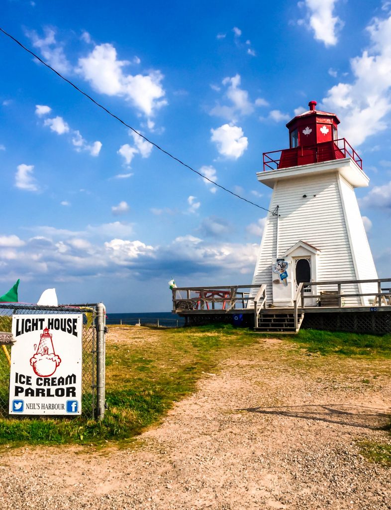 Cape Breton Island, Neils Harbour Lighthouse Ice Cream