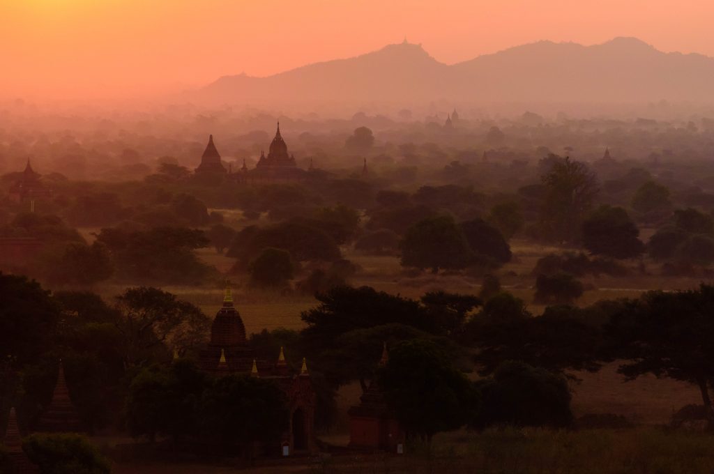 Sunrise in Bagan, Myanmar