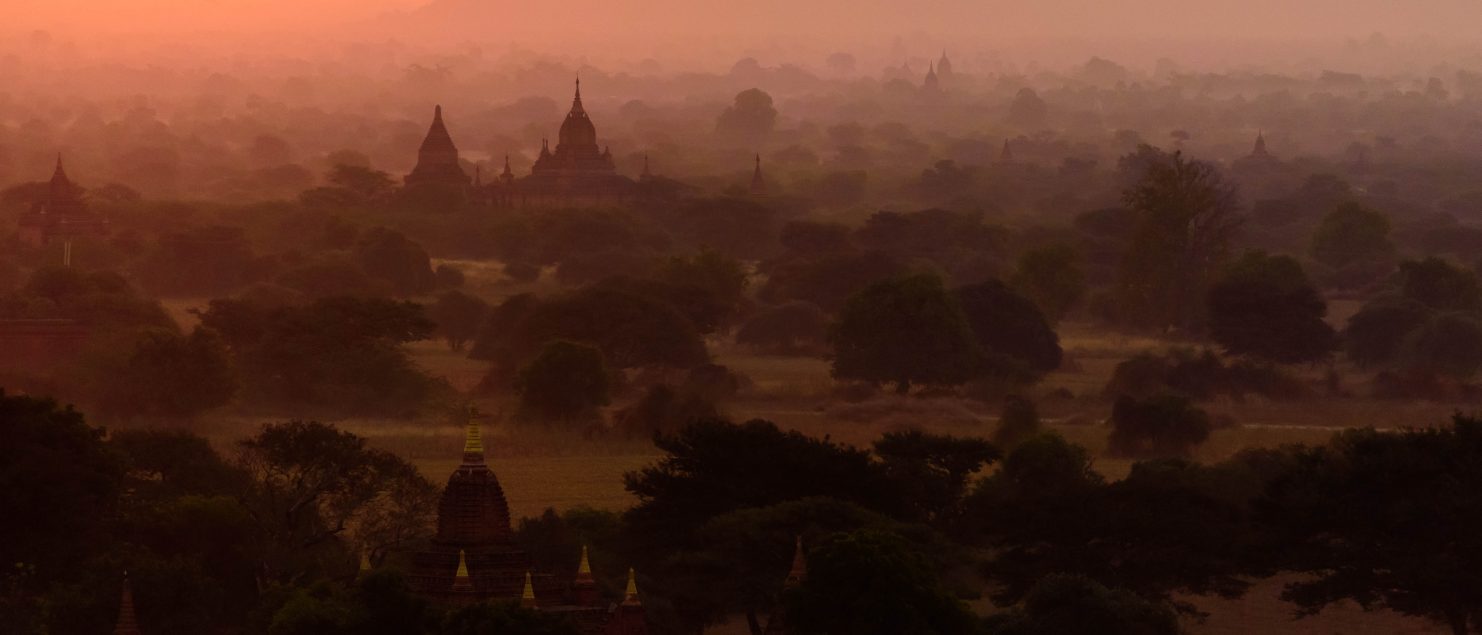 Visiting Myanmar, Sunrise in Bagan, Myanmar