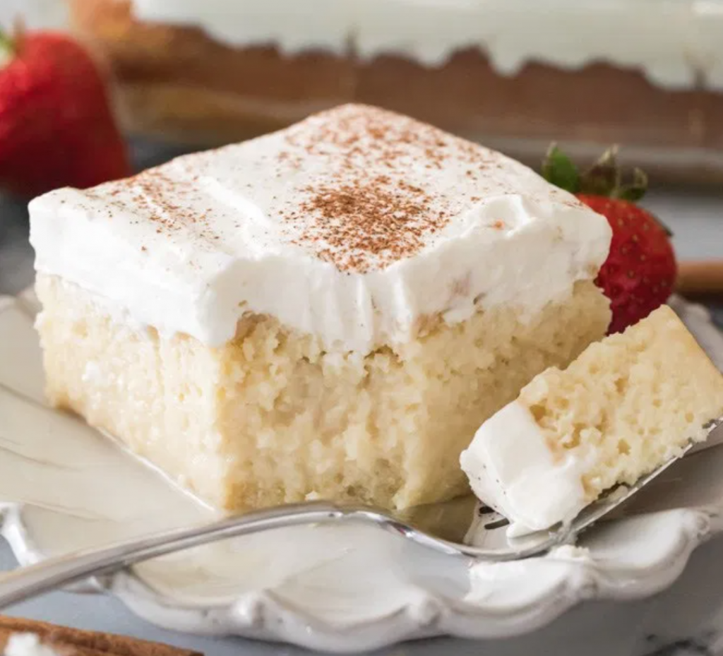 Bake tres leches cake
