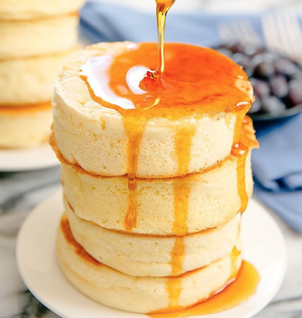 Bake souffle pancakes
